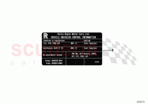 Part Diagram for Rolls Royce 71228658343