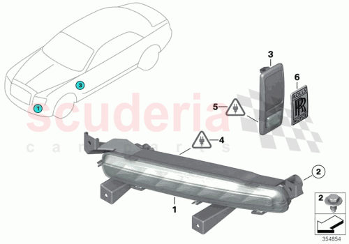 Part Diagram for Rolls Royce 63137442223