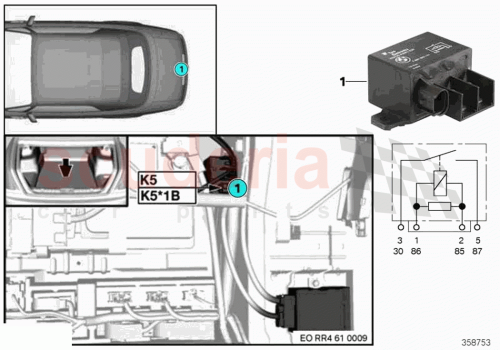 Part Diagram for Rolls Royce 61367661503