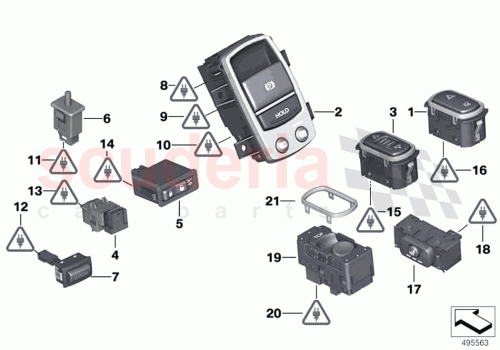 Part Diagram for Rolls Royce 61319398513