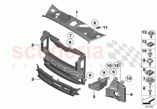 Part Diagram for Rolls Royce 51747301407