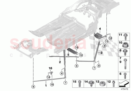 Part Diagram for Rolls Royce 51617367598
