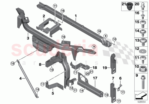 Part Diagram for Rolls Royce 51647307917