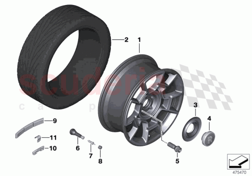 Part Diagram for Rolls Royce 36116872882