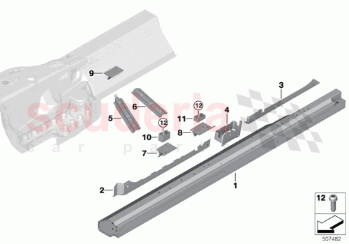 Part Diagram for Rolls Royce 41007931123