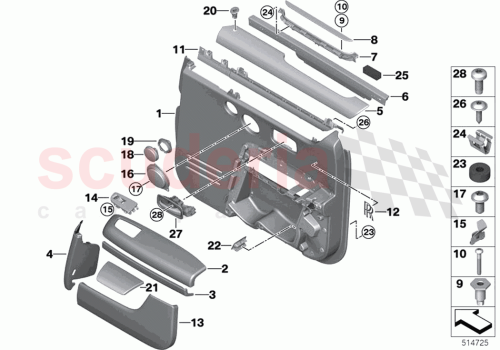 Part Diagram for Rolls Royce 51429458964