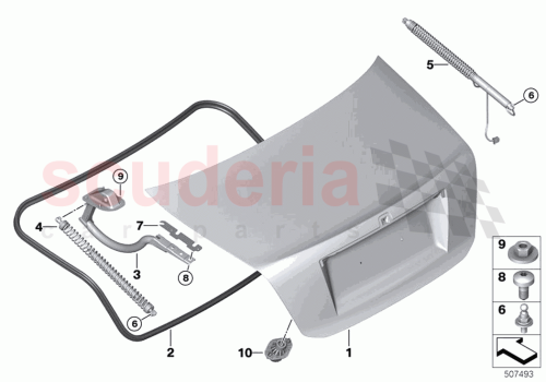Part Diagram for Rolls Royce 51769853345