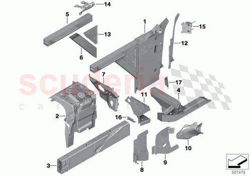 Part Diagram for Rolls Royce 41009853405