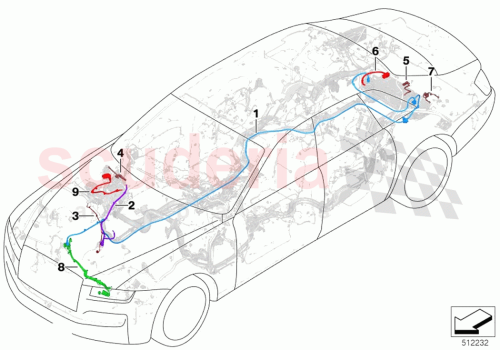 Part Diagram for Rolls Royce 61125A249F6