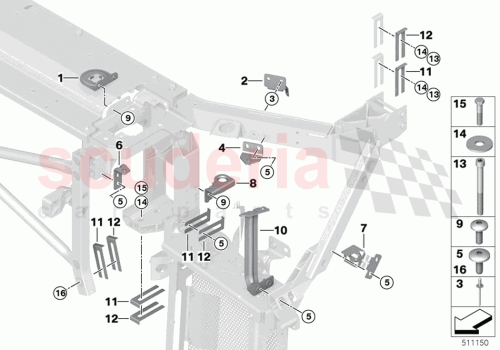 Part Diagram for Rolls Royce 51648497262