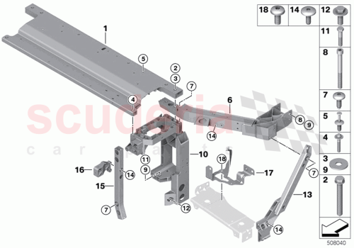 Part Diagram for Rolls Royce 41009627433