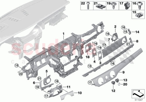 Part Diagram for Rolls Royce 51459621221