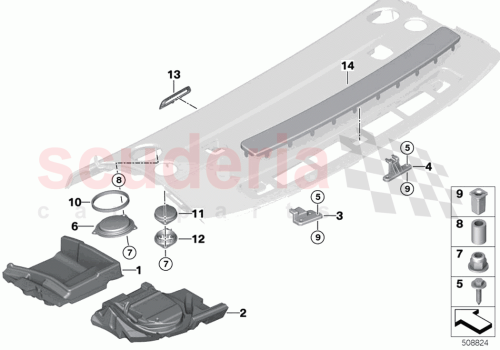 Part Diagram for Rolls Royce 51488498171