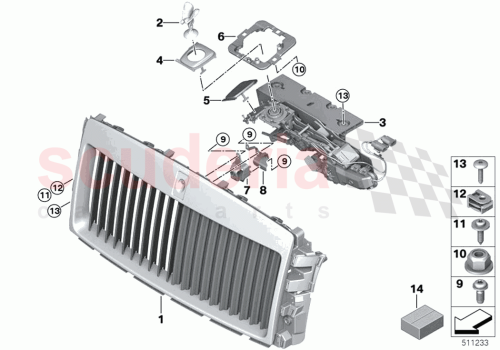 Part Diagram for Rolls Royce 51135A04527