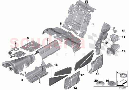 Part Diagram for Rolls Royce 51485A20857