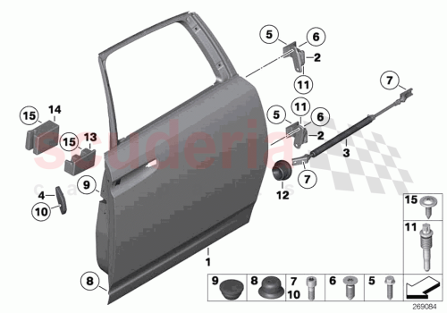 Part Diagram for Rolls Royce 51717309056