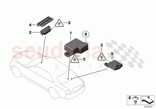 Part Diagram for Rolls Royce 65209277814