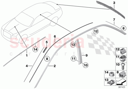 Part Diagram for Rolls Royce 51137442224