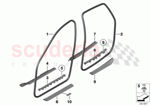 Part Diagram for Rolls Royce 51477404401