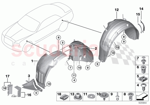 Part Diagram for Rolls Royce 51127311023