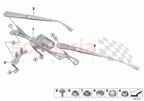 Part Diagram for Rolls Royce 61617492703