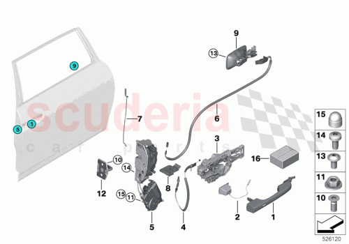 Part Diagram for Rolls Royce 51219492464