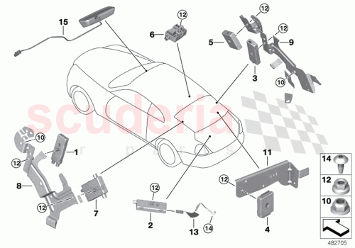 Part Diagram for Rolls Royce 65206838460