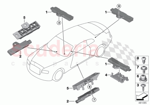 Part Diagram for Rolls Royce 61359398515