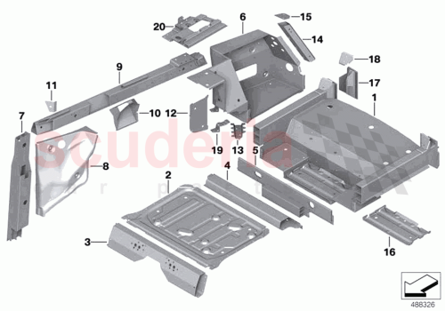 Part Diagram for Rolls Royce 41008494627