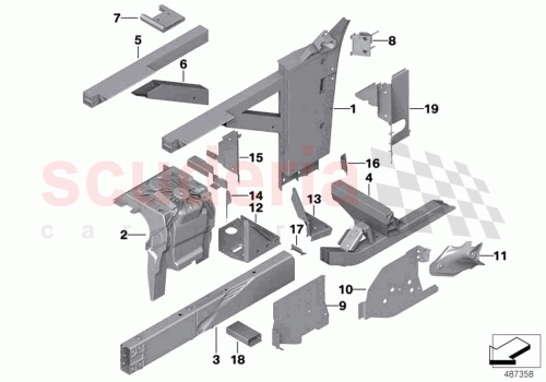 Part Diagram for Rolls Royce 41008494525