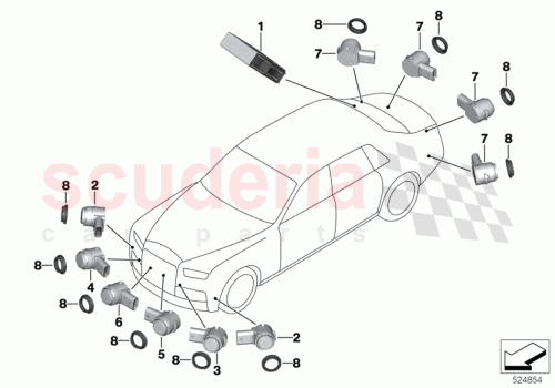 Part Diagram for Rolls Royce 66206840170