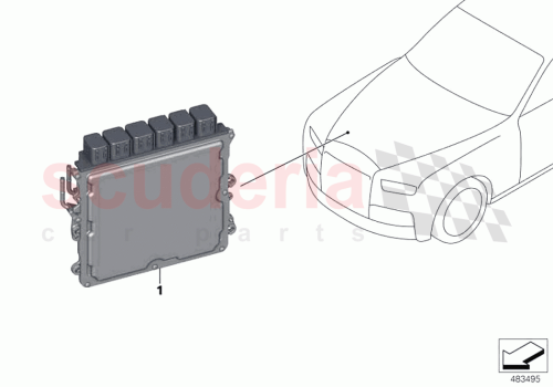 Part Diagram for Rolls Royce 12148483866