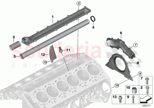 Part Diagram for Rolls Royce 11519908732
