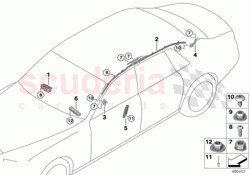 Part Diagram for Rolls Royce 72127406684