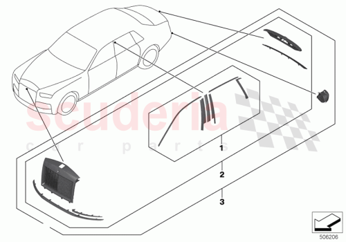 Part Diagram for Rolls Royce 51135A0EEB9