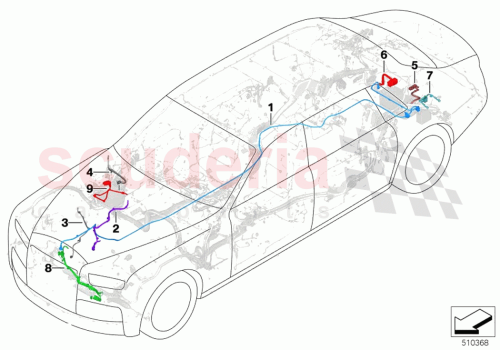 Part Diagram for Rolls Royce 61125A24A28