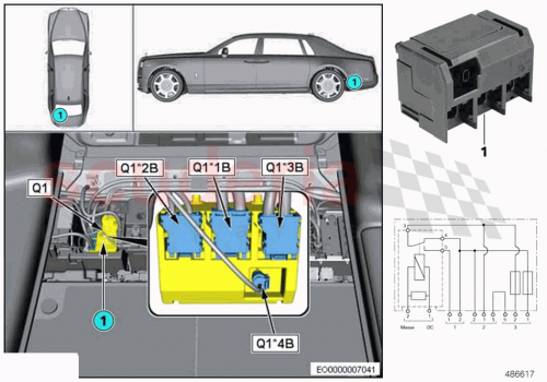 Part Diagram for Rolls Royce 61139201980