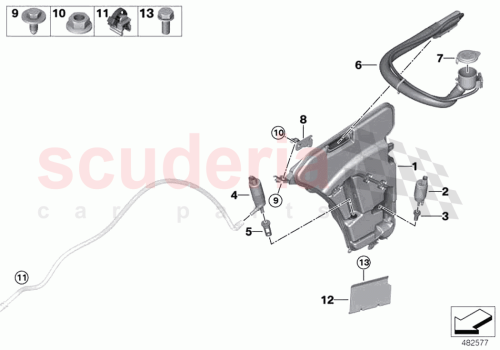 Part Diagram for Rolls Royce 61137560191