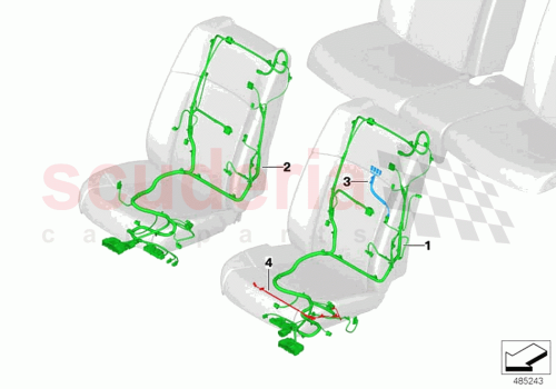 Part Diagram for Rolls Royce 61128795559