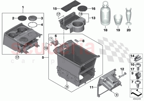 Part Diagram for Rolls Royce 51166843021