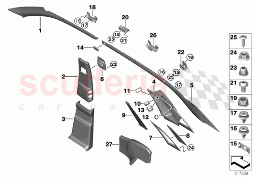 Part Diagram for Rolls Royce 51437437891