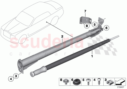 Part Diagram for Rolls Royce 51717413692