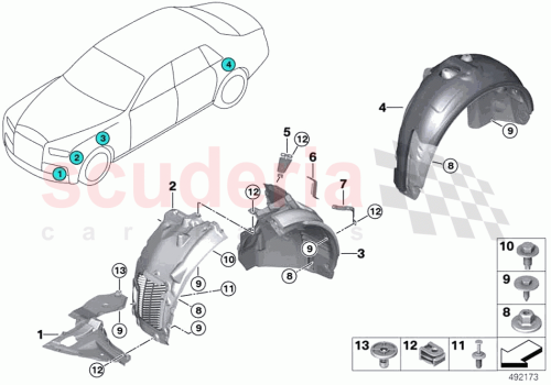 Part Diagram for Rolls Royce 07119907898