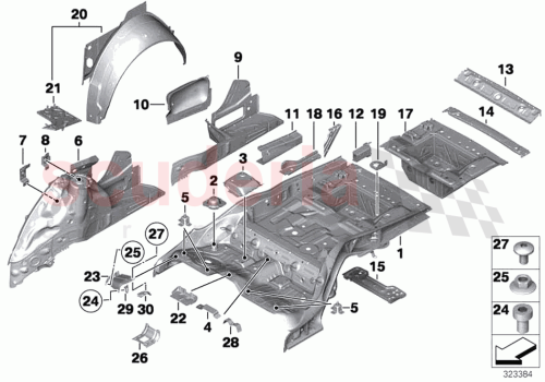 Part Diagram for Rolls Royce 51617211020