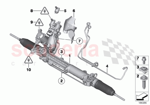 Part Diagram for Rolls Royce 32106859611