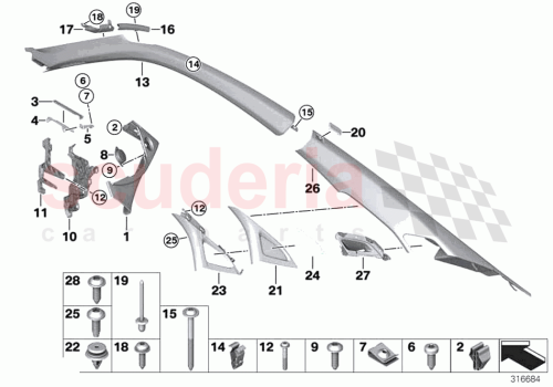 Part Diagram for Rolls Royce 51437276485